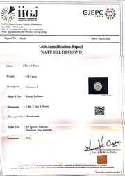 1.58/Carat Natural Diamond With Govt. Lab Certificate (120000)